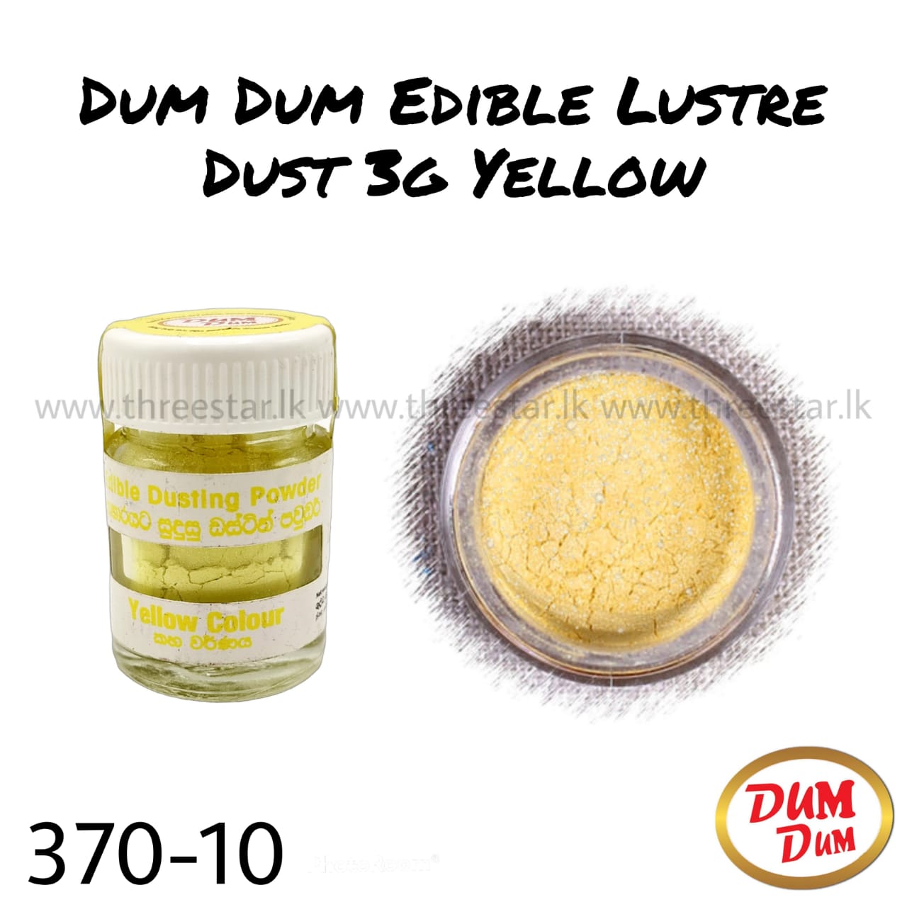 Lustre Dust 3g Yellow